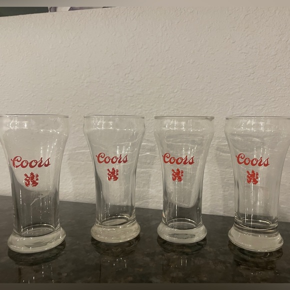 Set of 4 Vintage Coors Glasses - Picture 1 of 1